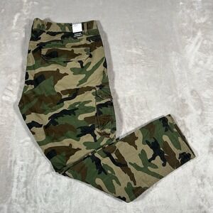 New SMOKE RISE Cargo Pants Mens 42x32 Camo Utility Slim Tapered Fit 5-Pocket NWT